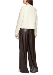 Jacket With Patch Pockets Bright Ecru