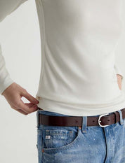 Julia Long-Sleeve Top Heather Powder