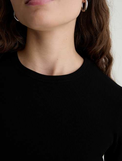 Julia Long-Sleeve Top Super Black