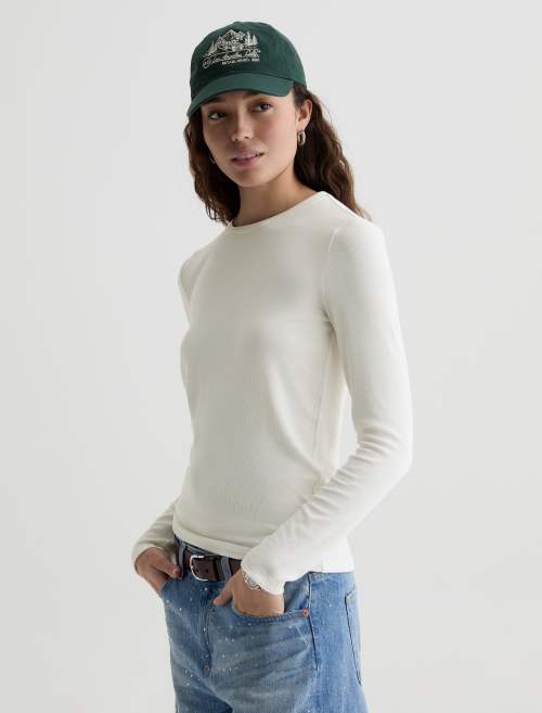 Julia Long-Sleeve Top Heather Powder