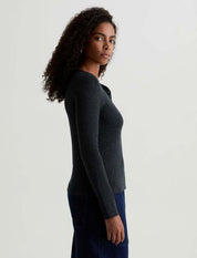 Jessa Long-Sleeve Tee Charcoal