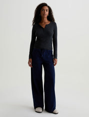 Jessa Long-Sleeve Tee Charcoal