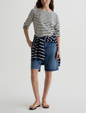 Annie Long-Sleeve Top Blue / White Stripe
