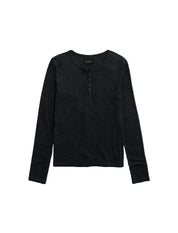 Jessa Long-Sleeve Tee Charcoal