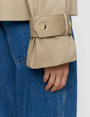 Zago Cotton Trench Jacket Beige