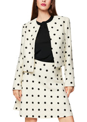 Cropped Jacket Polka Dot