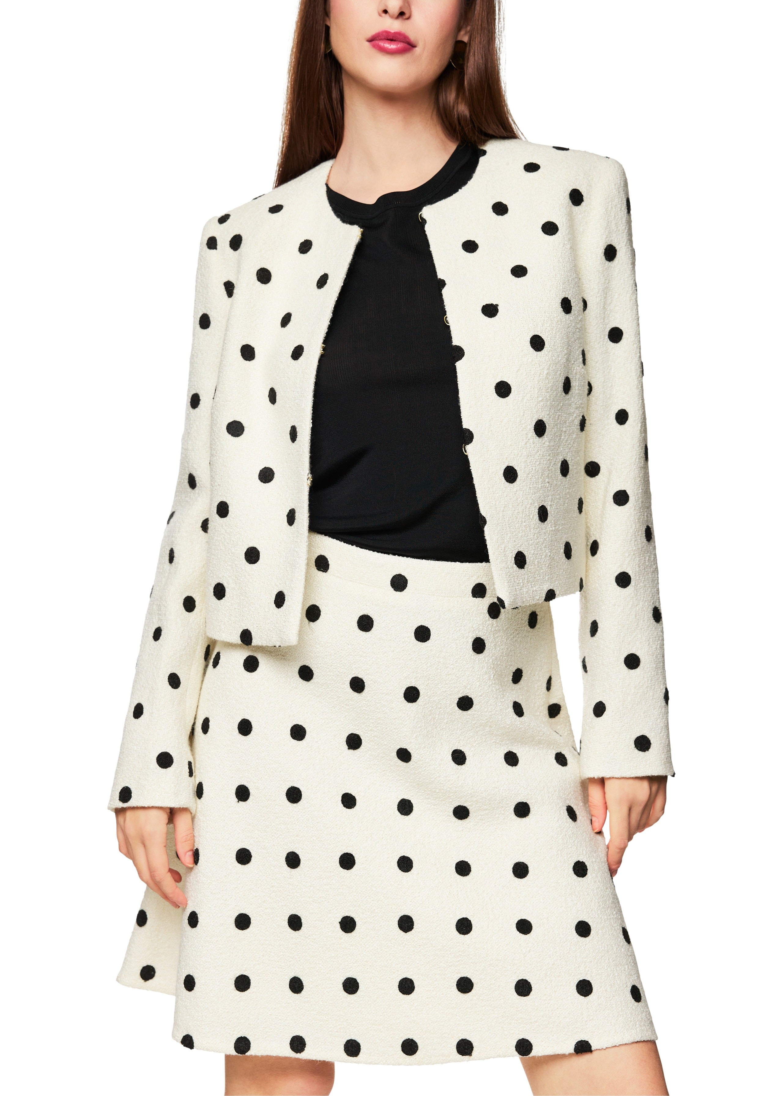 Cropped Jacket Polka Dot