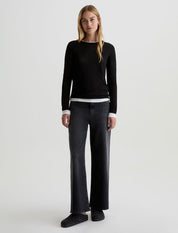 Eleni Long-Sleeve Tee Black And White