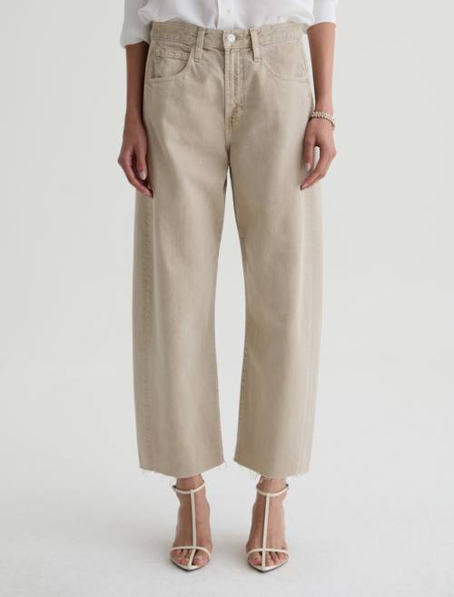 Hattie Crop Jean Light Taupe
