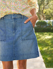 Jameson Skirt Blue with Light Wash
