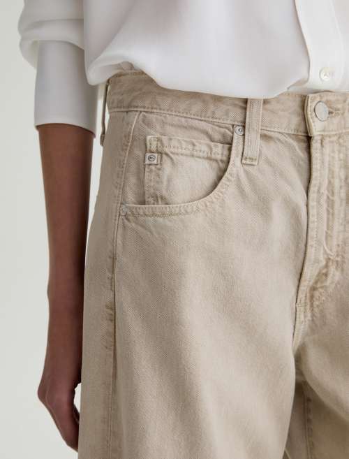 Hattie Crop Jean Light Taupe