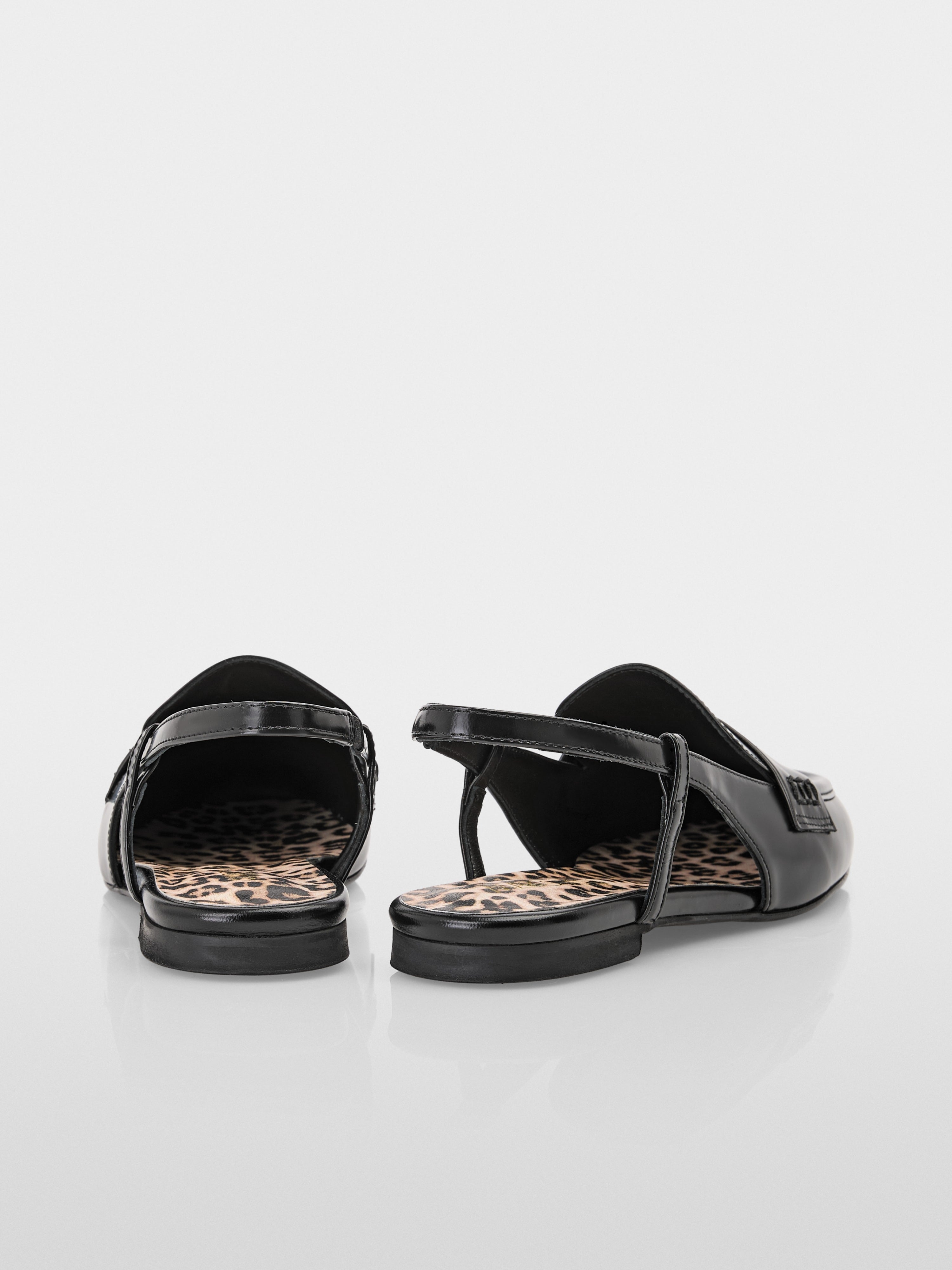 Black Sling Back Flats