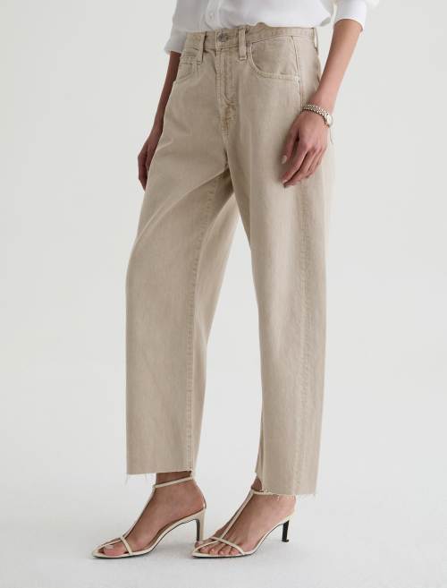Hattie Crop Jean Light Taupe