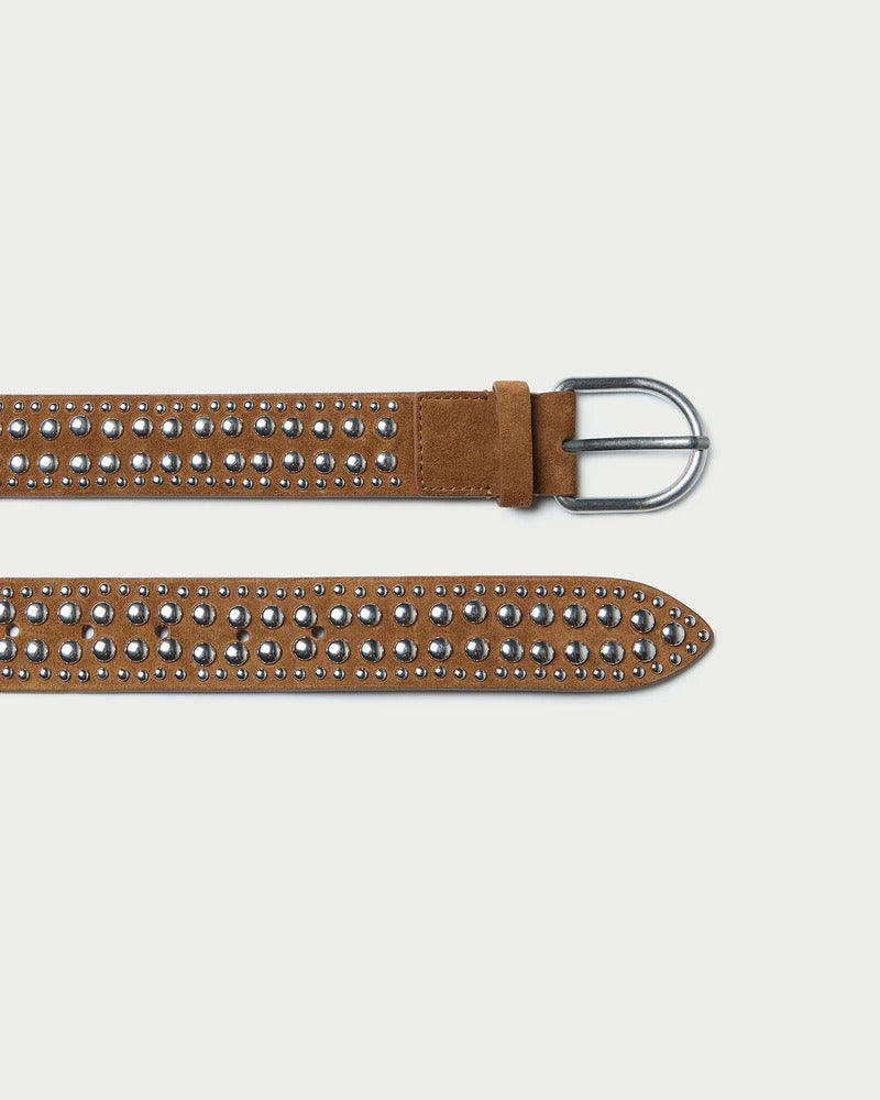 Isaac Cacao/Silver Studded Belt