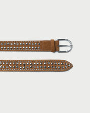Isaac Cacao/Silver Studded Belt