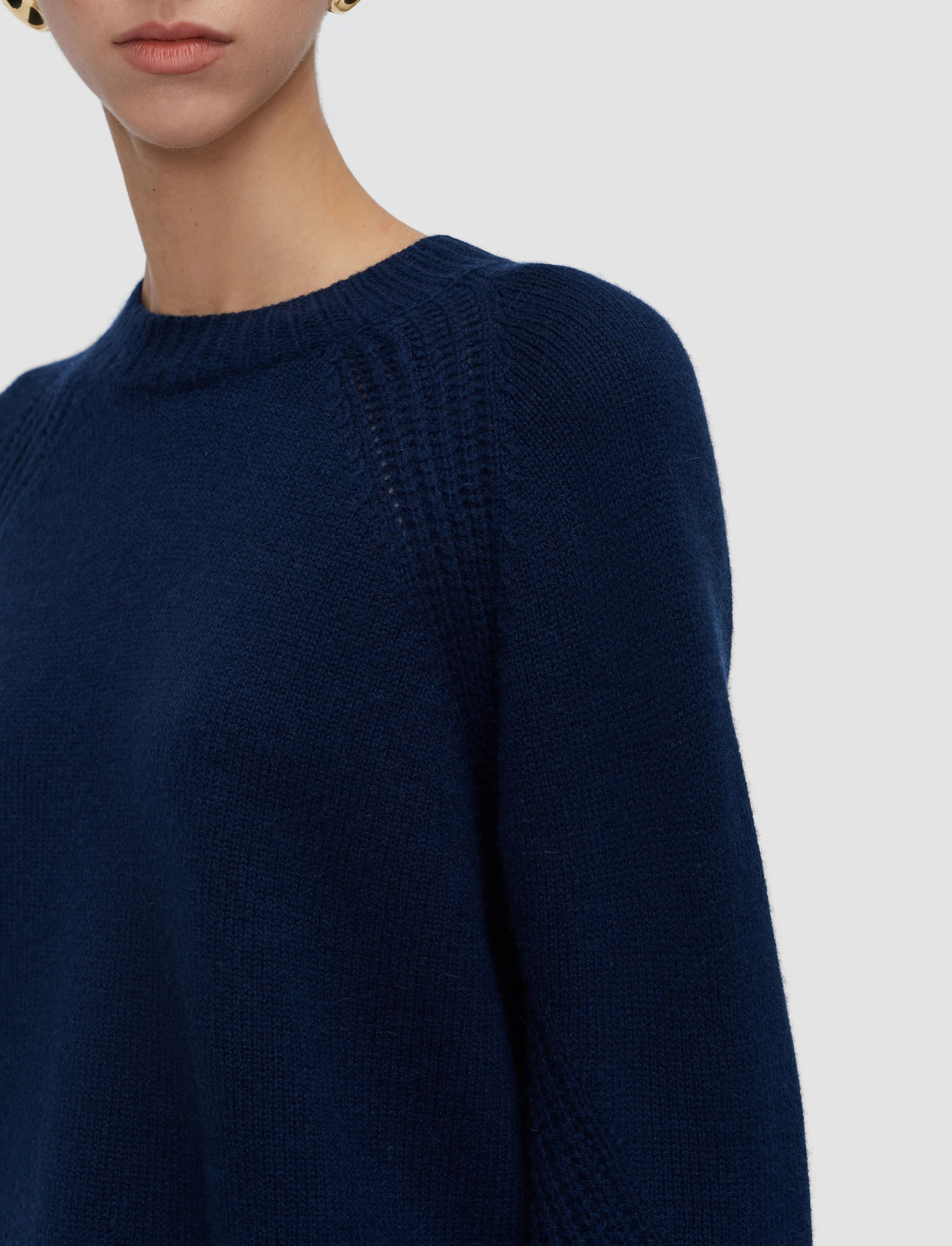 Maple Pure Cashmere Jumper Blue