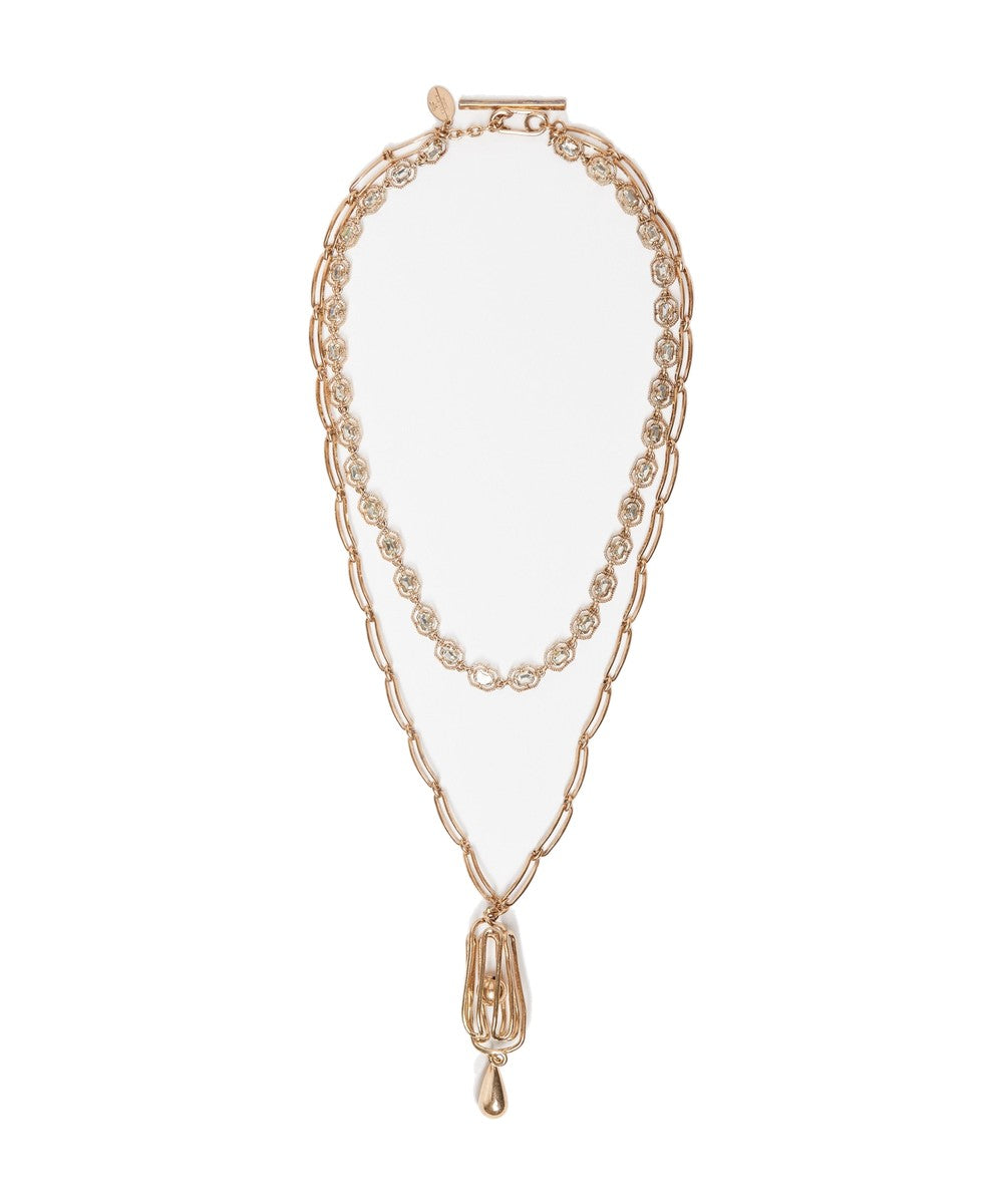 Weekend Max Mara Origine Double Strand Necklace Gold