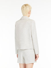 Striped cotton ottoman jacket