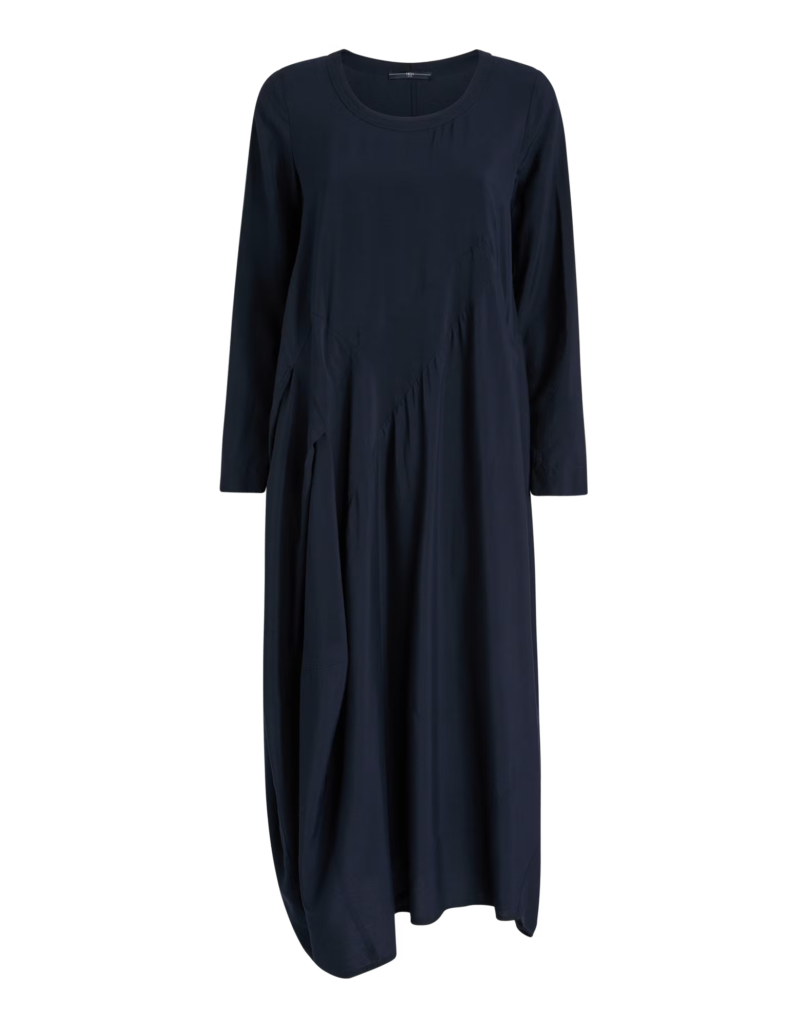 Awakening Navy cotton balloon midi dress