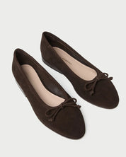Noelle Brown Suede Ballet Flat