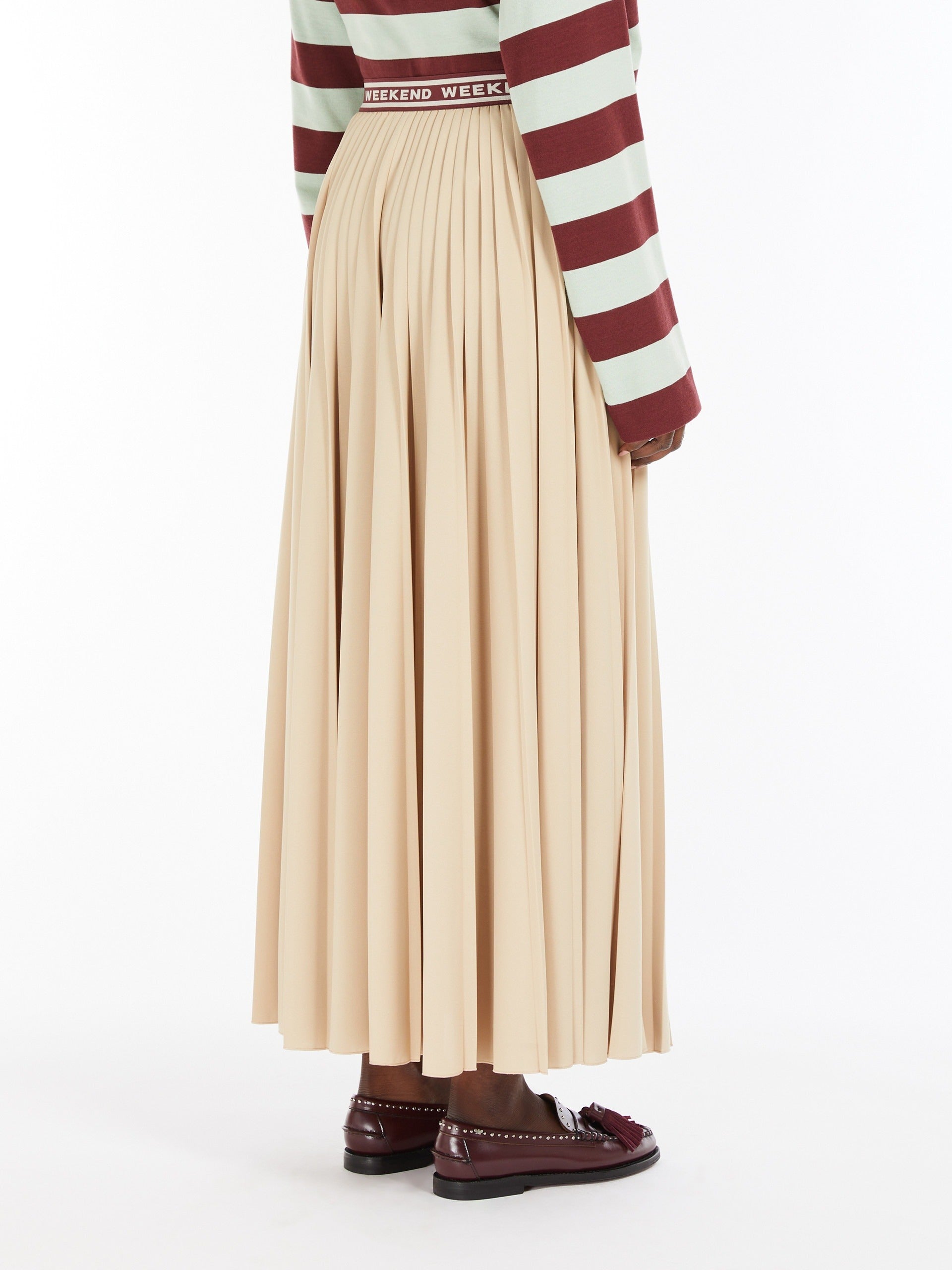 Bleu Sand pleated skirt