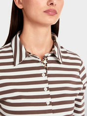 Striped polo shirt