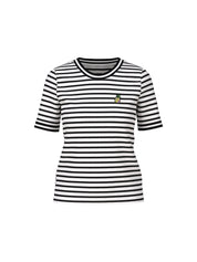 Marc Cain T-Shirt Black and White Stripe