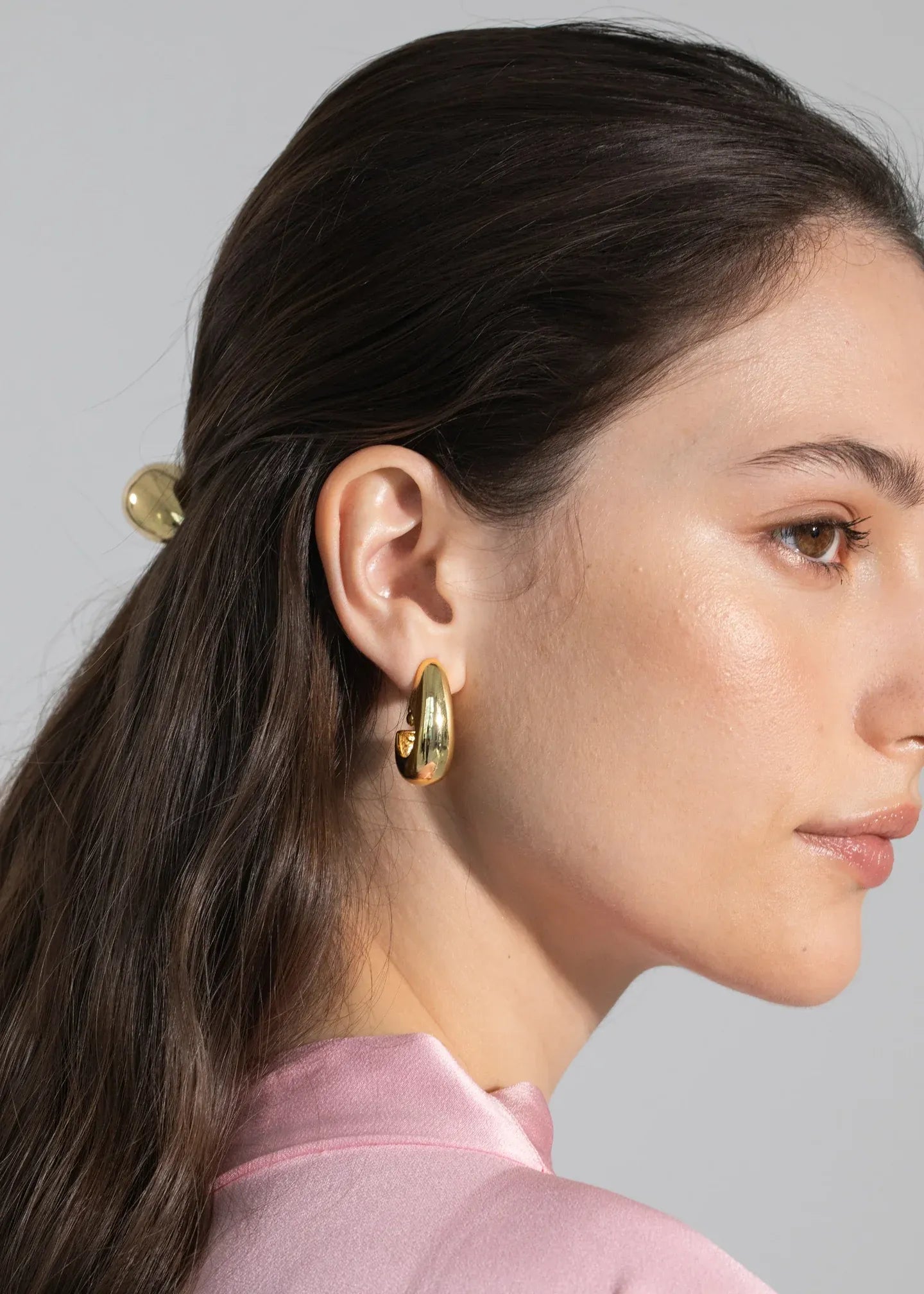 Miral Hoop Earrings Gold