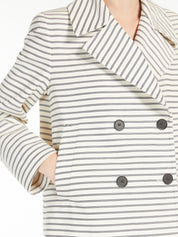 Striped cotton ottoman jacket