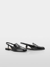 Black Sling Back Flats