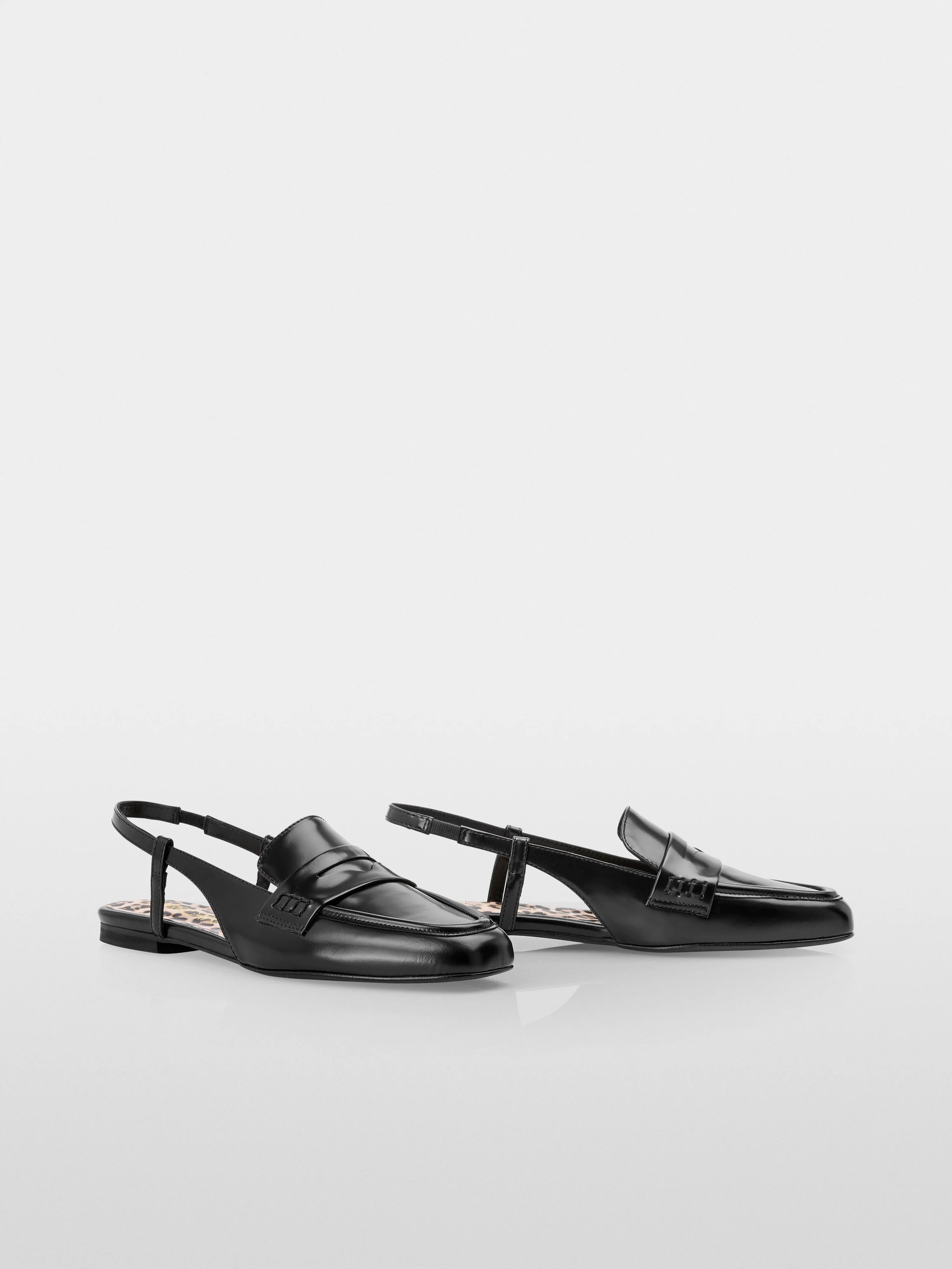 Black Sling Back Flats