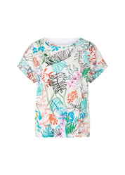 Oversized T-Shirt With Leaf Design