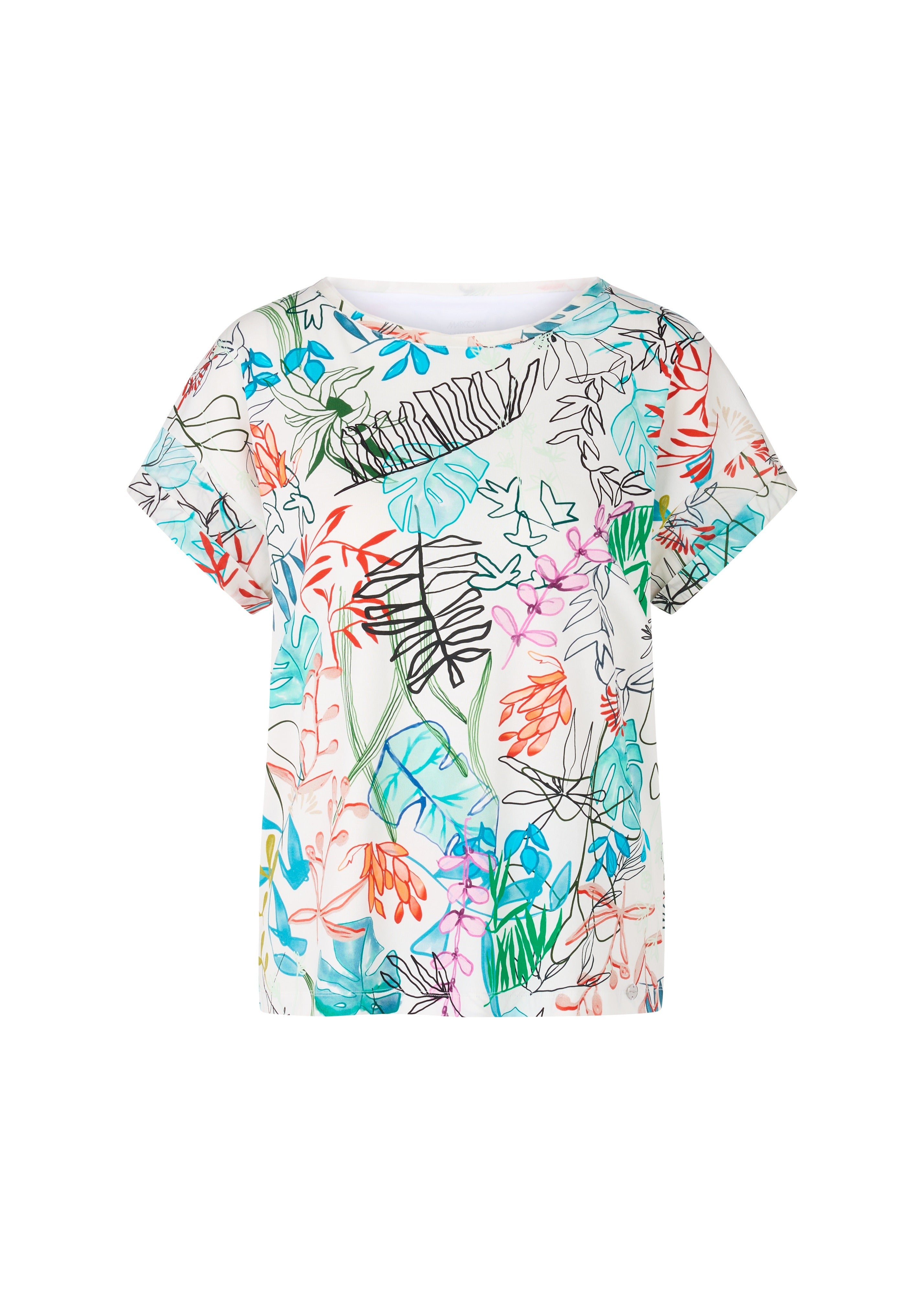 Oversized T-Shirt With Leaf Design