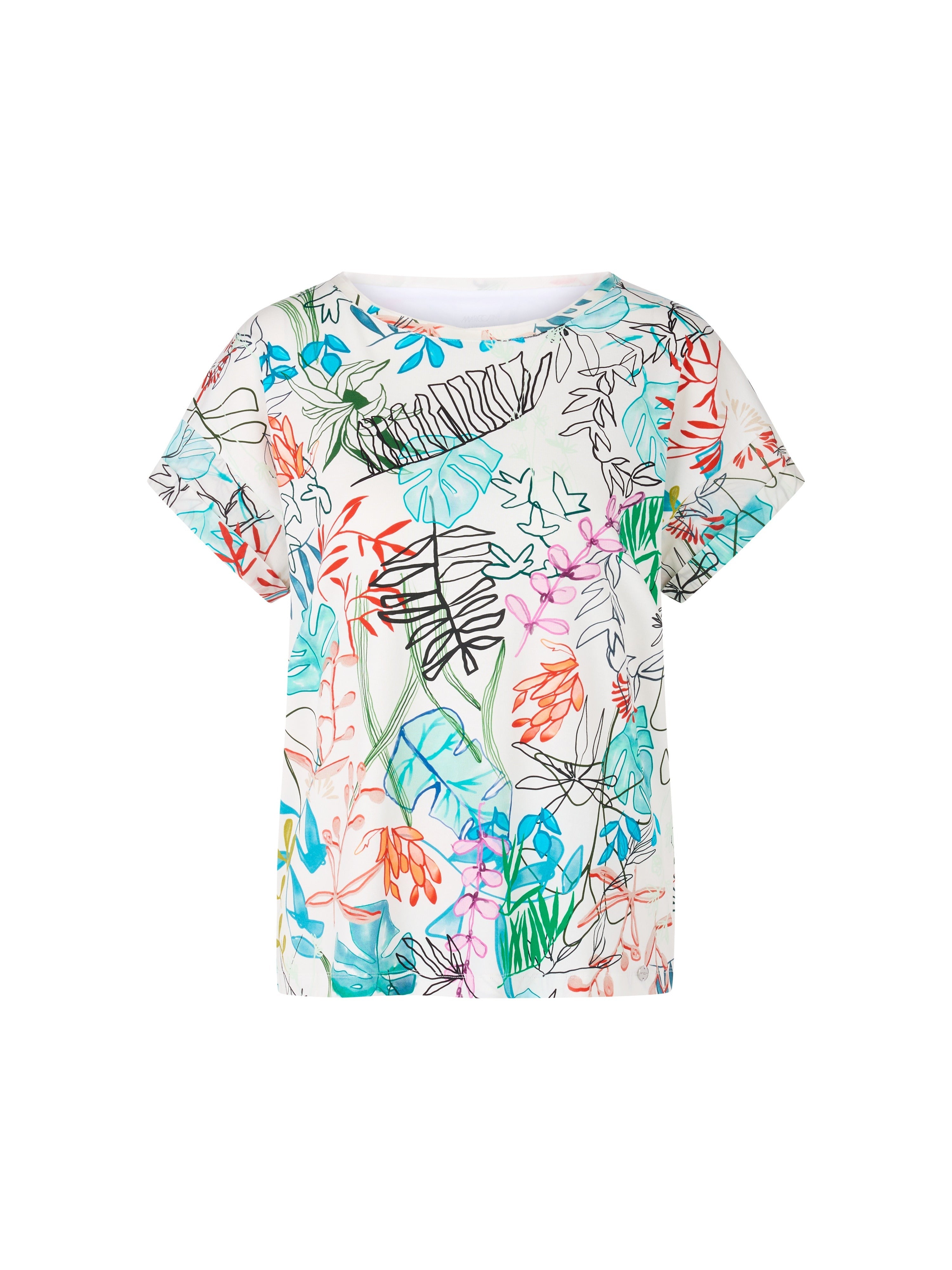Oversized T-Shirt with Leaf Design