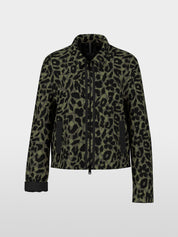 Jacket with leopard print