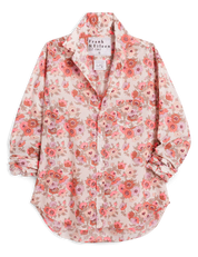 Eileen Relaxed Button-Up Shirt Neon Florals