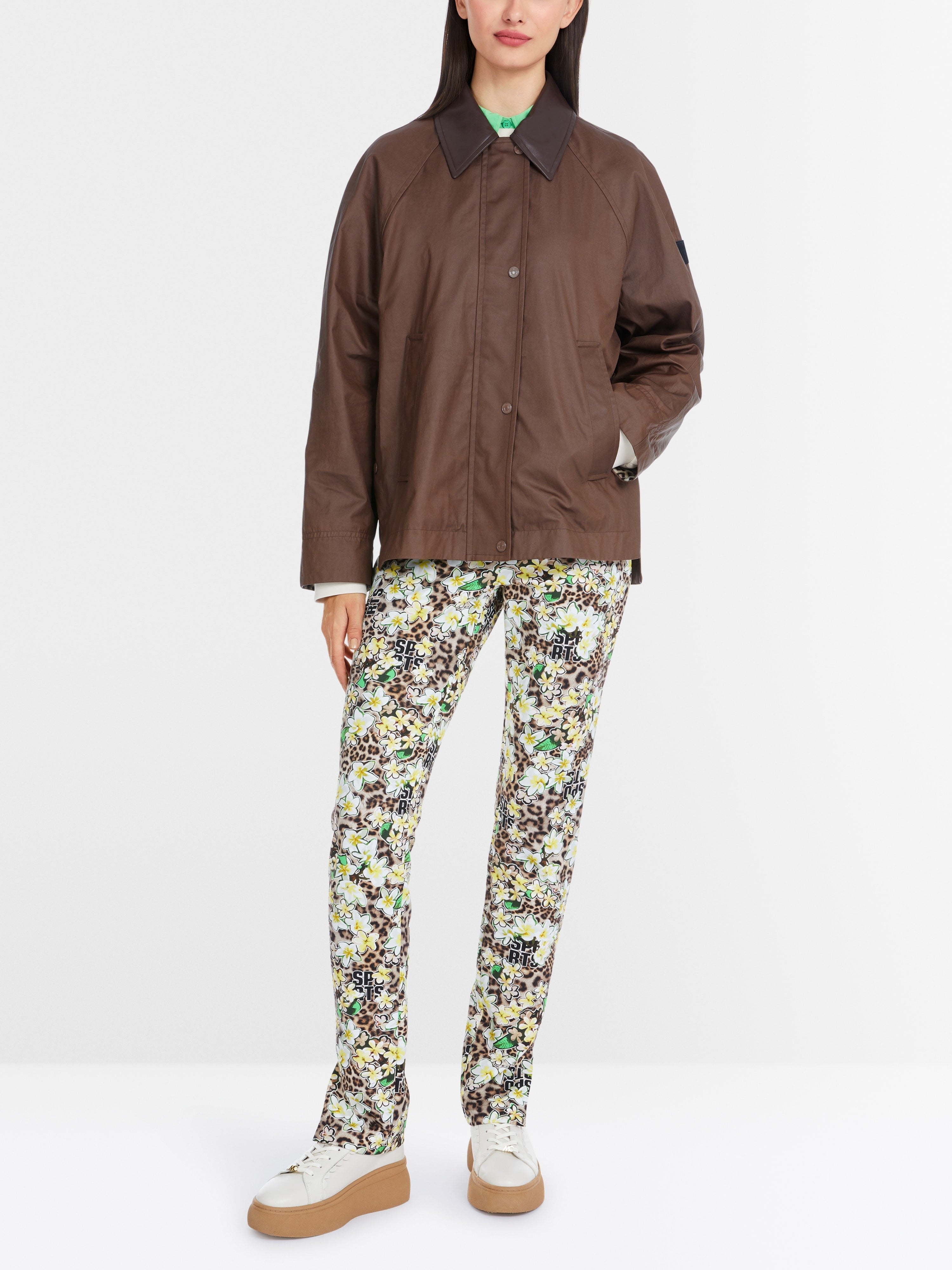 Choc Oversized outdoor jacket with zip