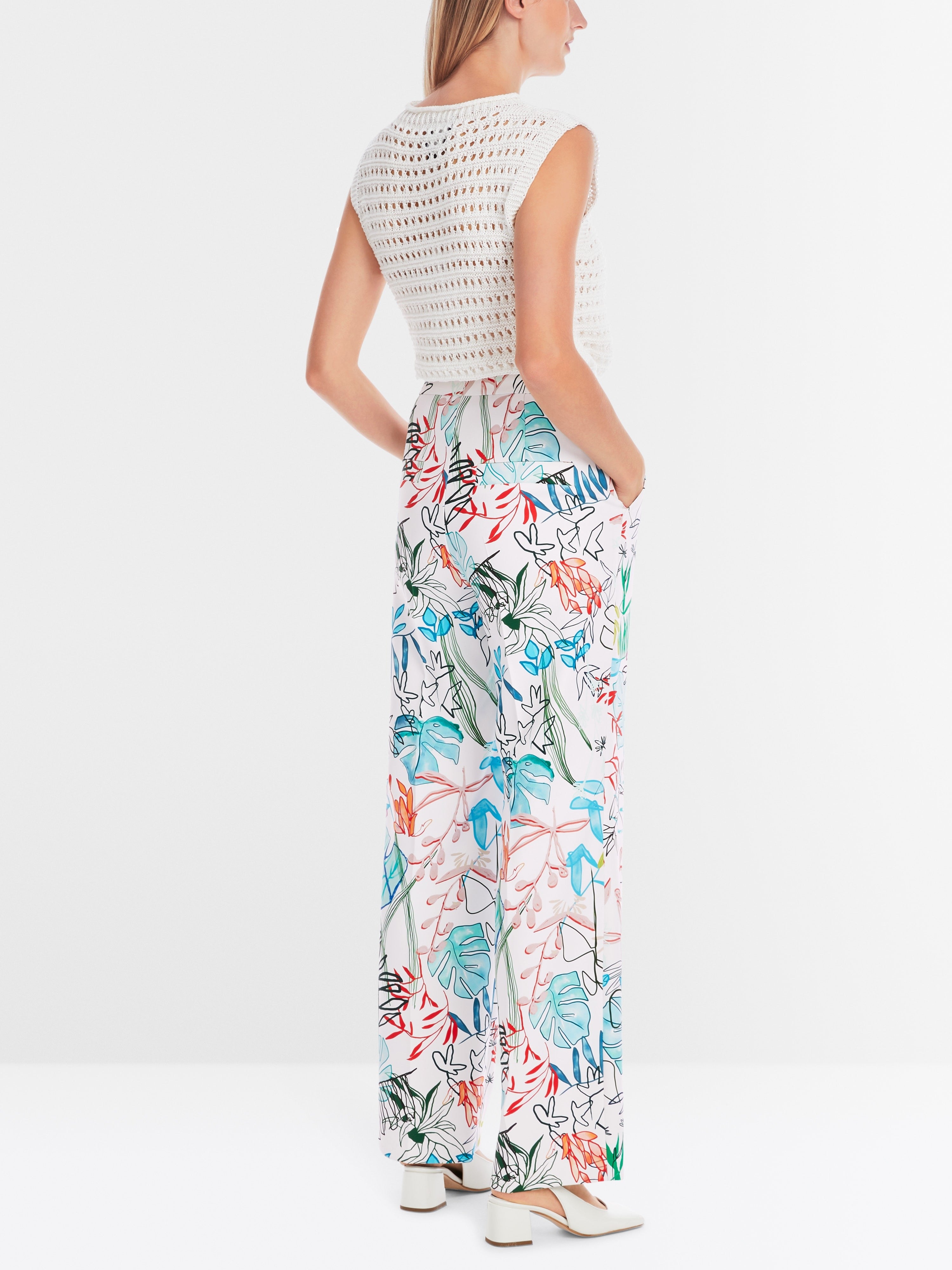 WUKARI puddle pants with print