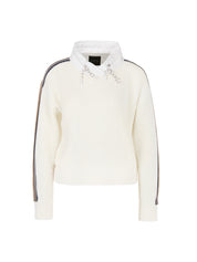 Marc Cain Wide Cotton Sweater Off White