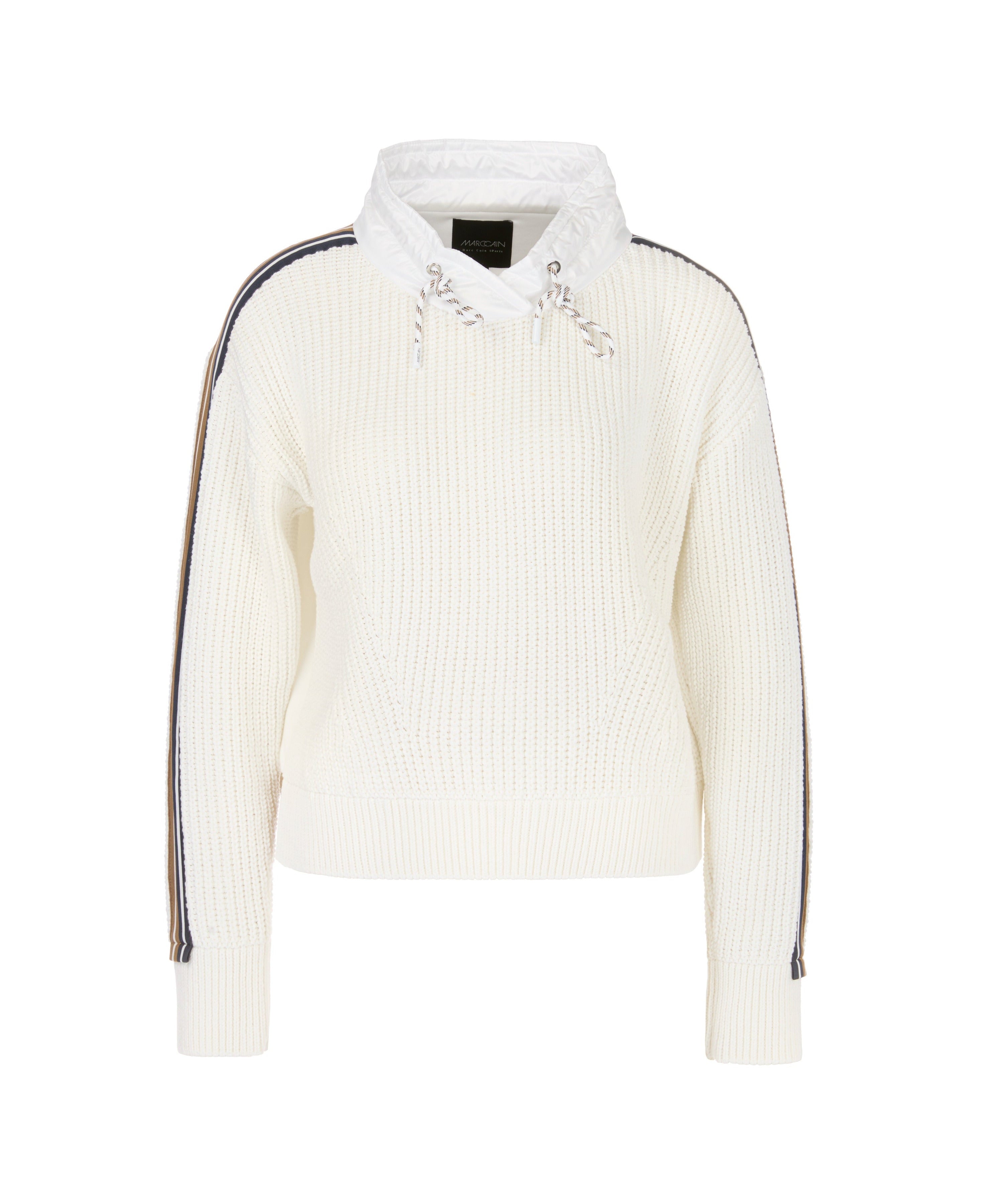 Marc Cain Wide Cotton Sweater Off White