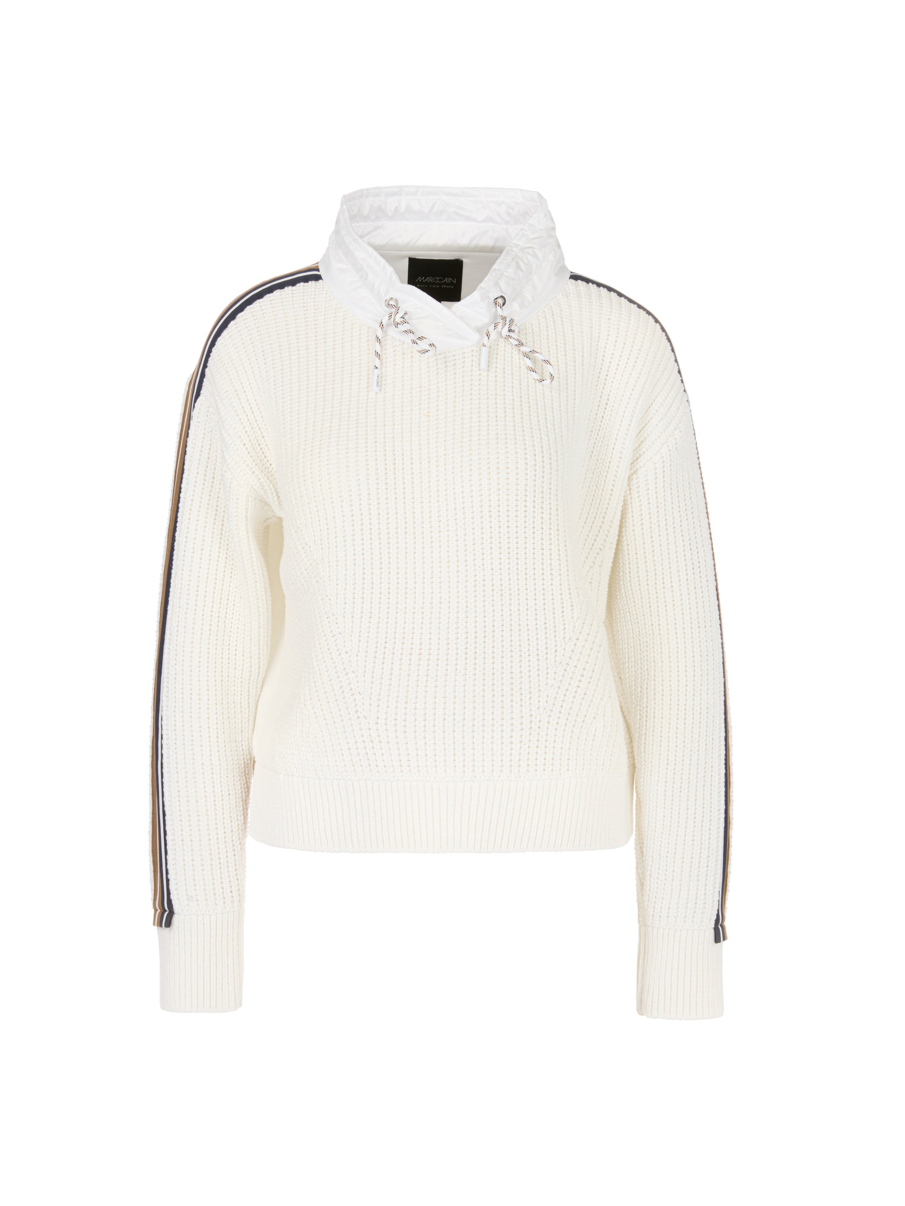 Marc Cain Wide Cotton Sweater Off White