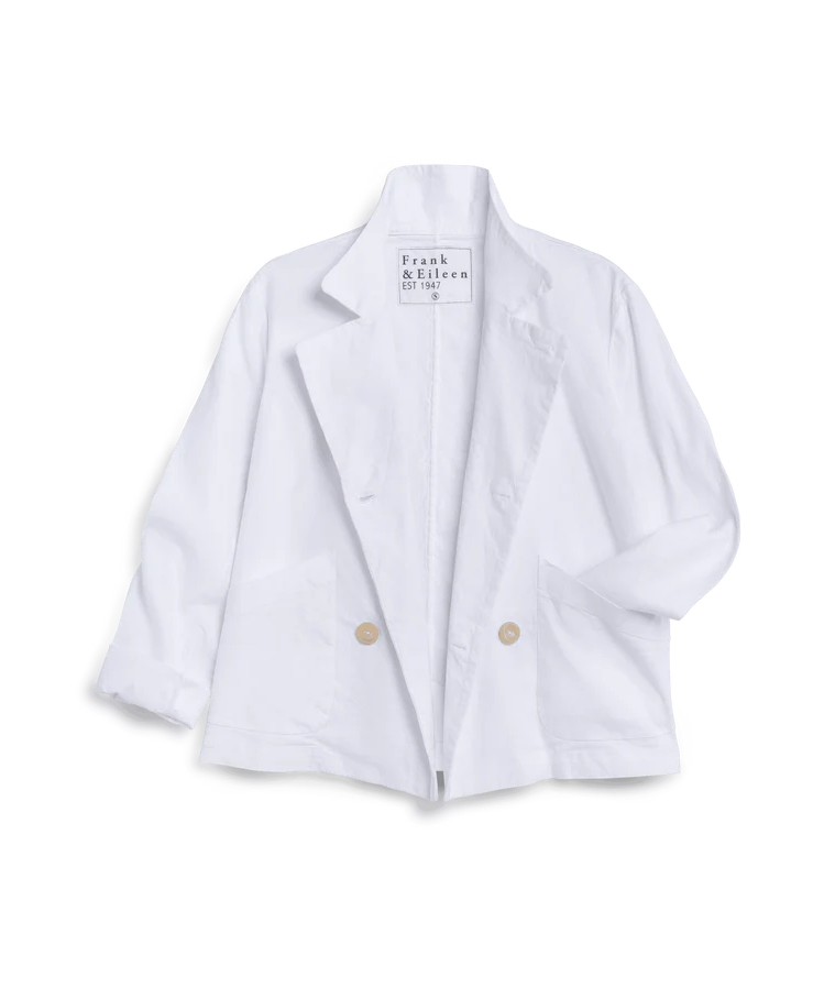 Frank & Eileen Mini English Peacoat White