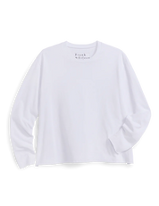 Quinn Crew Long-Sleeve White