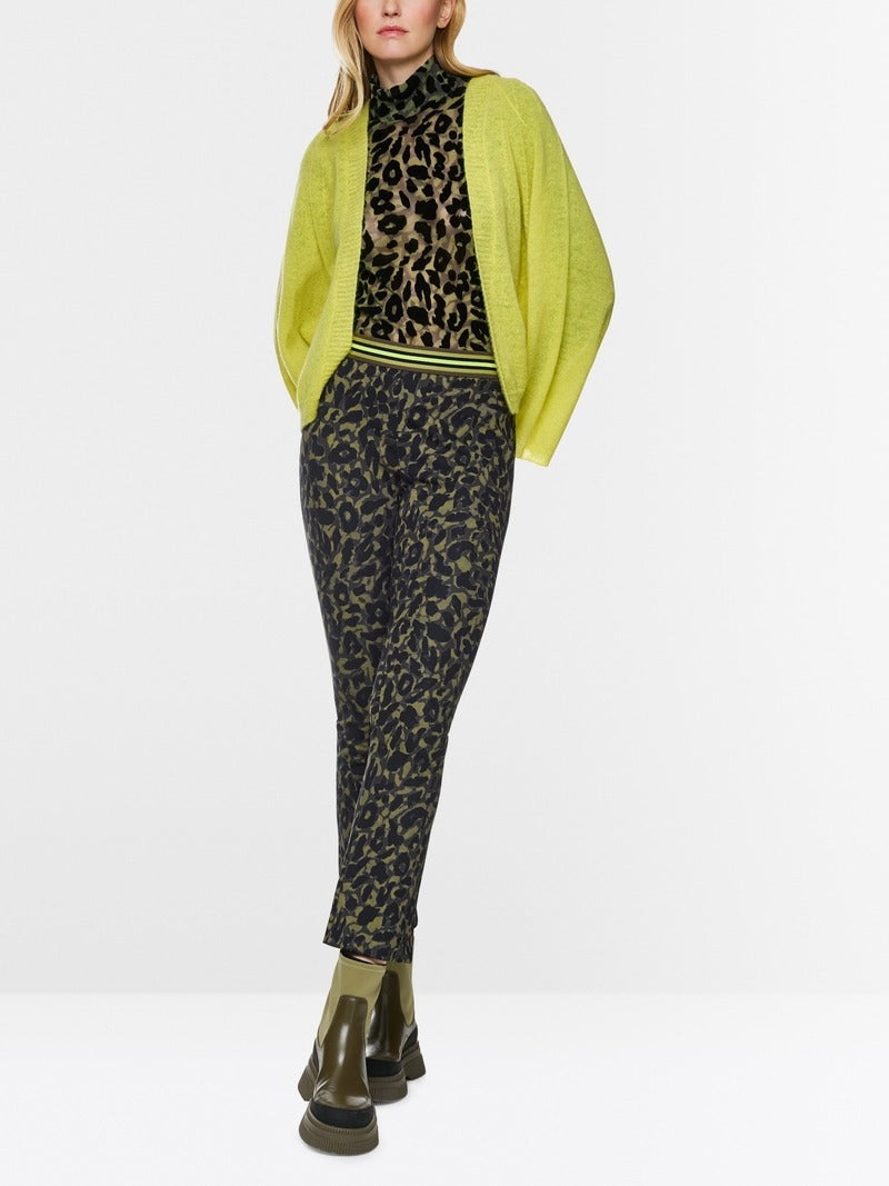 FREDERICA leopard print pull-on trousers