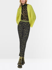 FREDERICA leopard print pull-on trousers