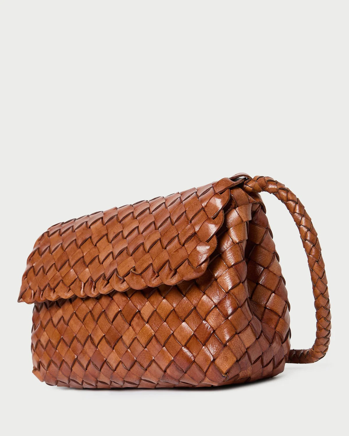 Vinnie Timber Woven Leather Crossbody