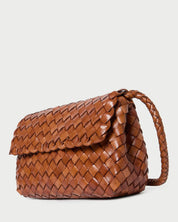 Vinnie Timber Woven Leather Crossbody