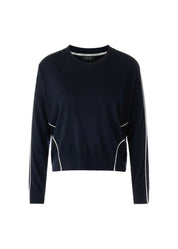 Cropped Sweater Navy