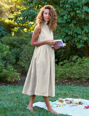 Daphne Popover Sleeveless Shirtdress