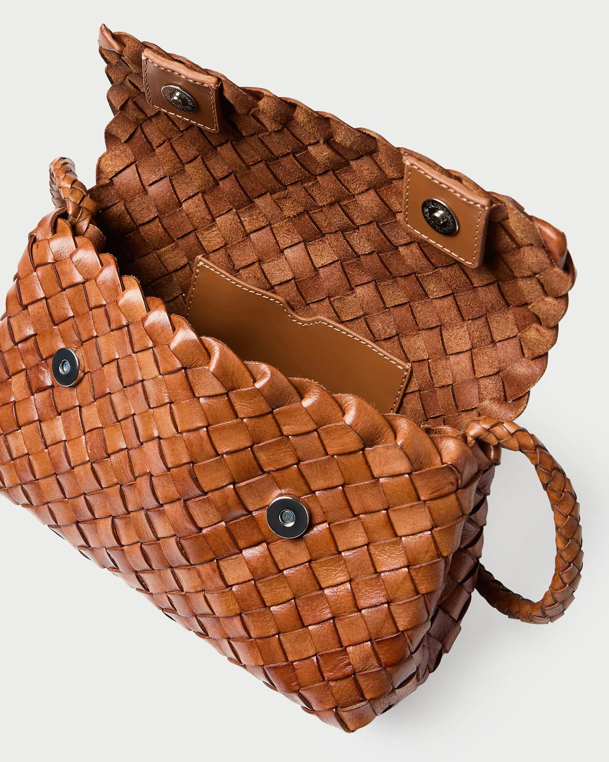 Vinnie Timber Woven Leather Crossbody